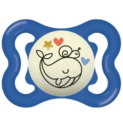 Mam - Chupete Supreme Night silicona brillante 2-6 meses azul