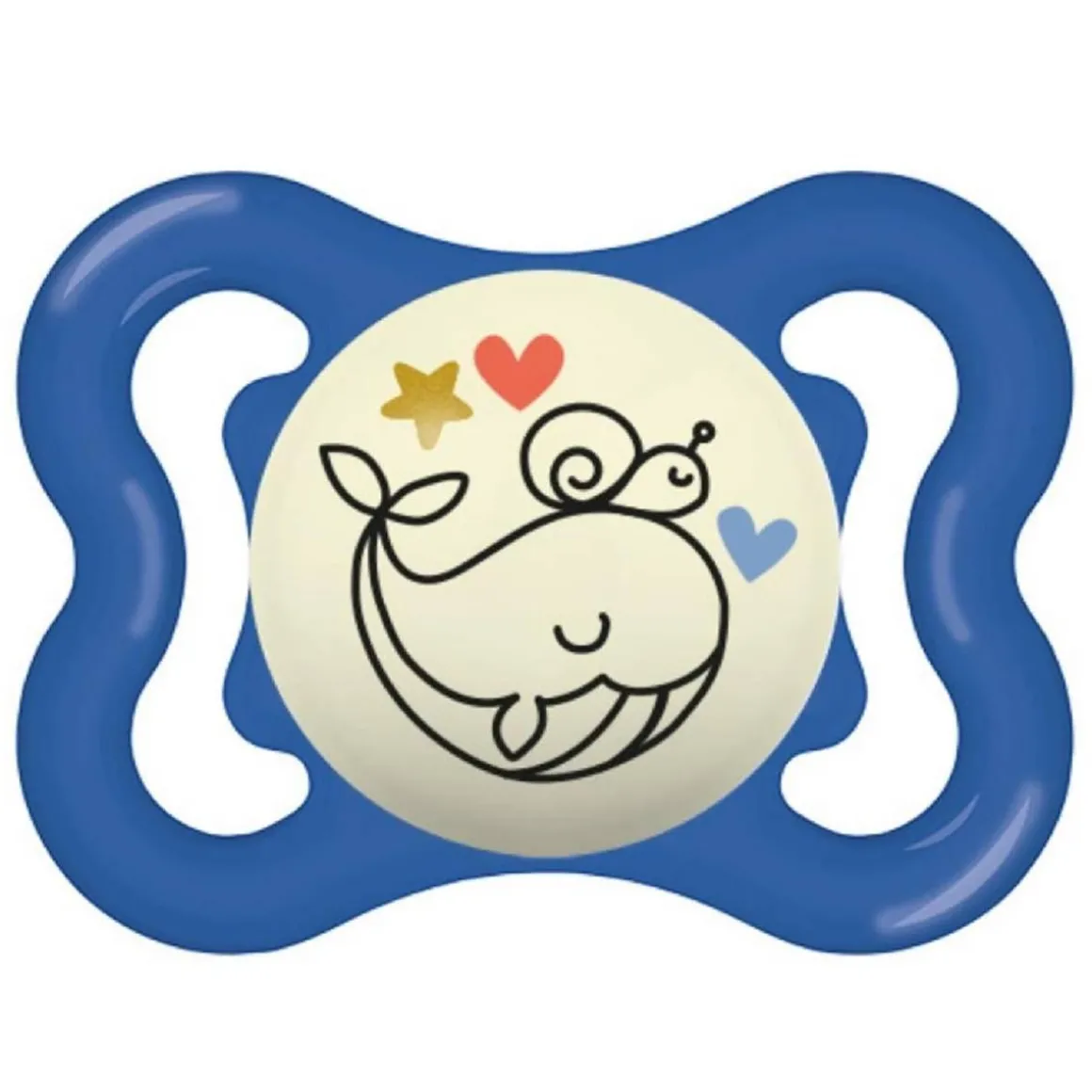 Mam - Chupete Supreme Night silicona brillante 2-6 meses azul