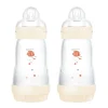 MAM - Conjunto 2 biberones Easy Active anticólicos 260 ml Beige