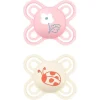 Mam - Pack 2 chupetes Perfect Start silicona mate 0-2 meses rosa