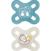 Mam - Pack 2 chupetes Start silicona mate 0-2 meses azul