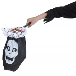 Mano skull atrapa caramelos