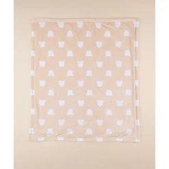 Manta de Cuna de Forro Polar Unisex Beige