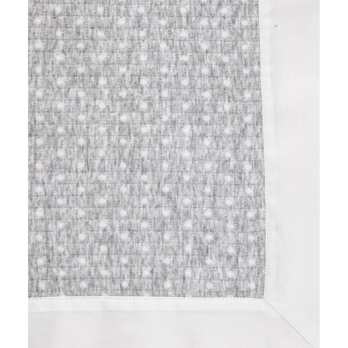 Manta de Cuna Gris con Motivos de Puntos