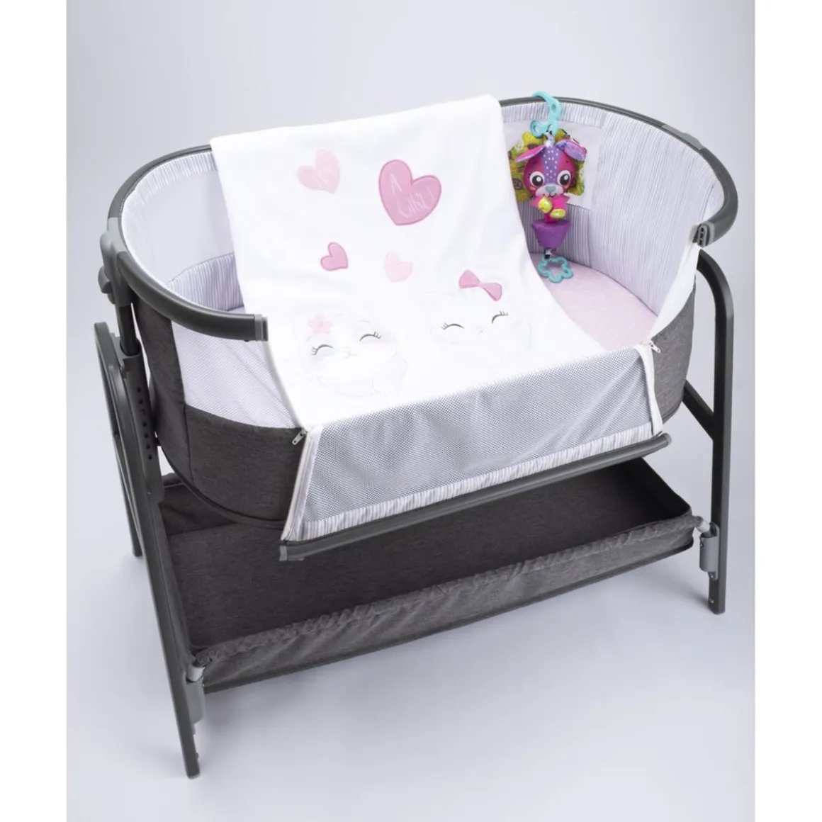 Manta de cuna para niña "Gatitos"