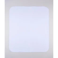 Manta interlock blanca con ositos para recién nacido