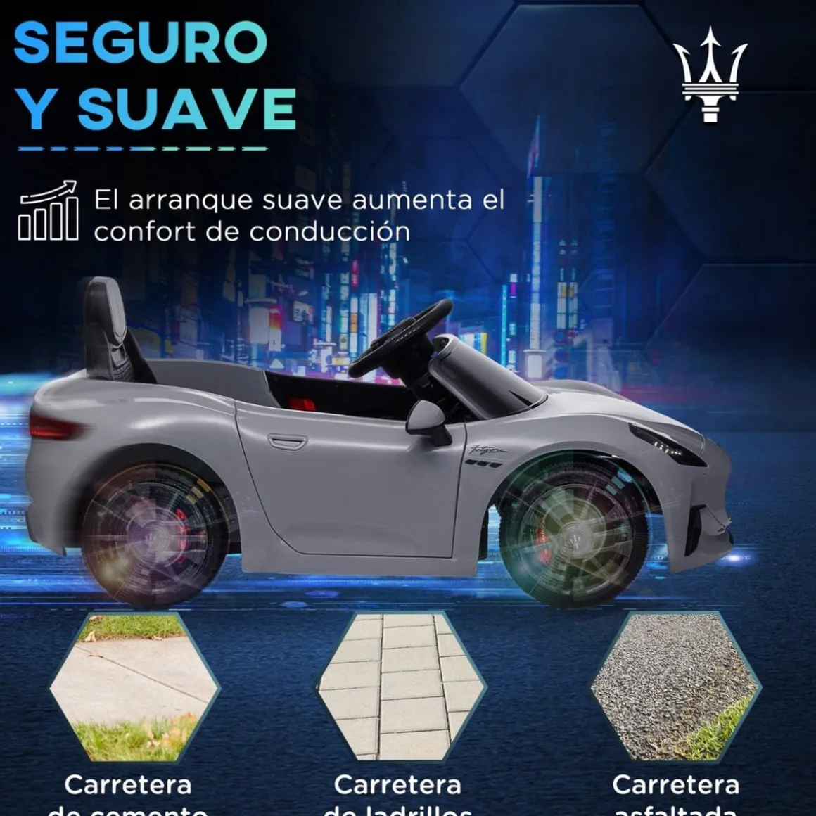 Maserati Gran Turismo Folgore eléctrico Gris