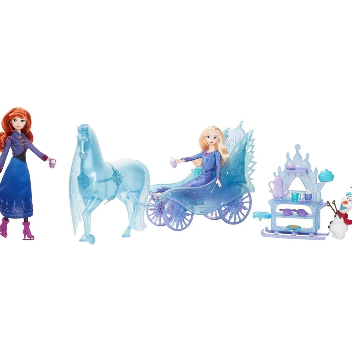 Mattel - Muñeca Frozen Elsa y Nokk con carruaje
