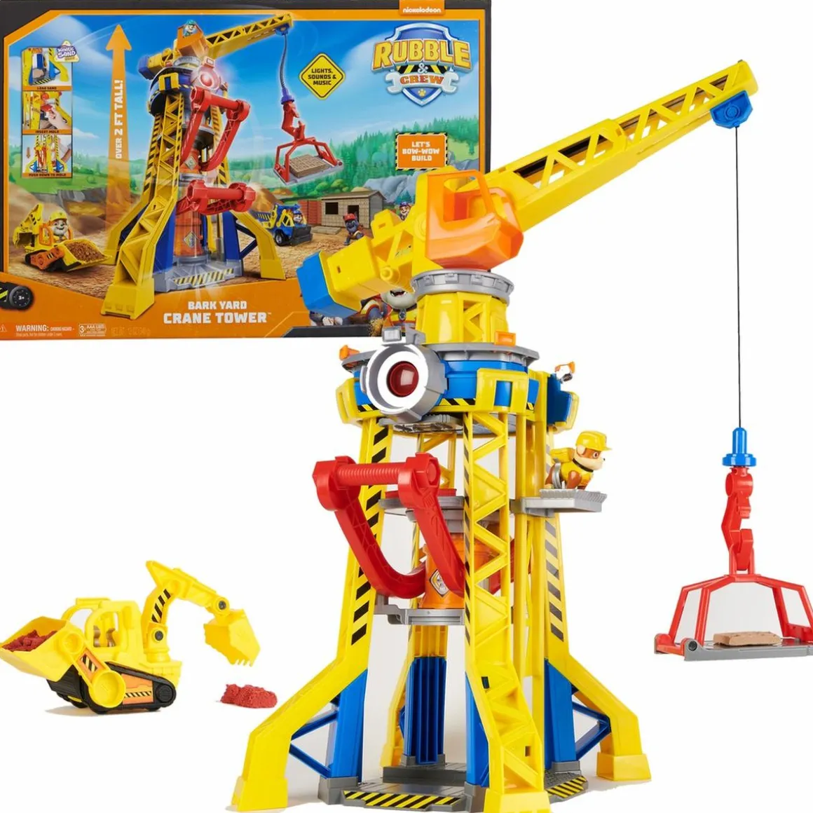 Mattel - Patrulla Canina - Grúa obrador juguete Rubble