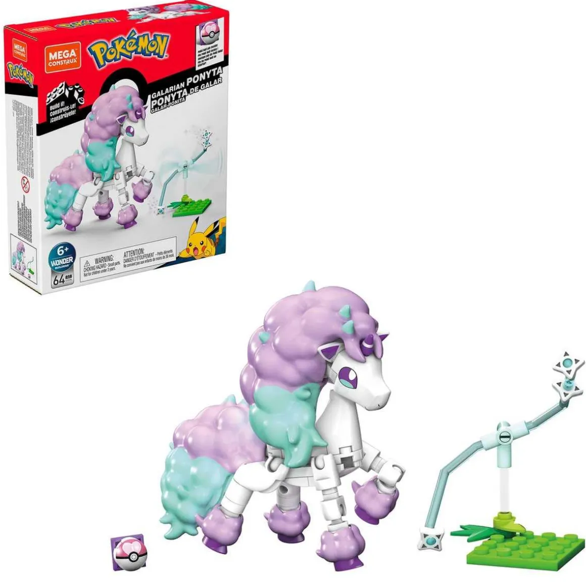 Mattel - Pokemon - Construcción Mega Pokemon: Set de adaptadores y figuras (Varios modelos) ㅤ