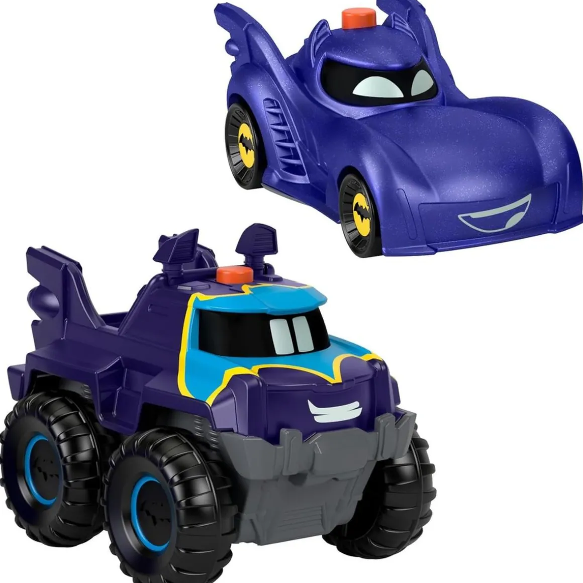 Mattel - Vehículo juguete luminoso Batwheels escala 1:55 ㅤ