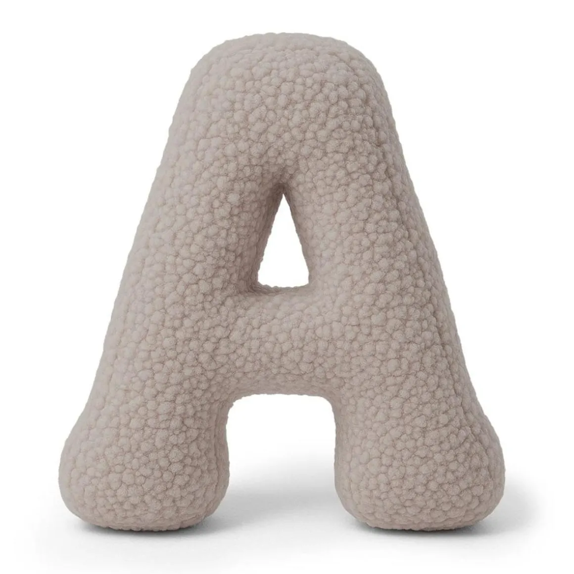 MeowBaby - Almohada Infantil con Forma de Letra “A” Color Gris Claro “Bearly A”