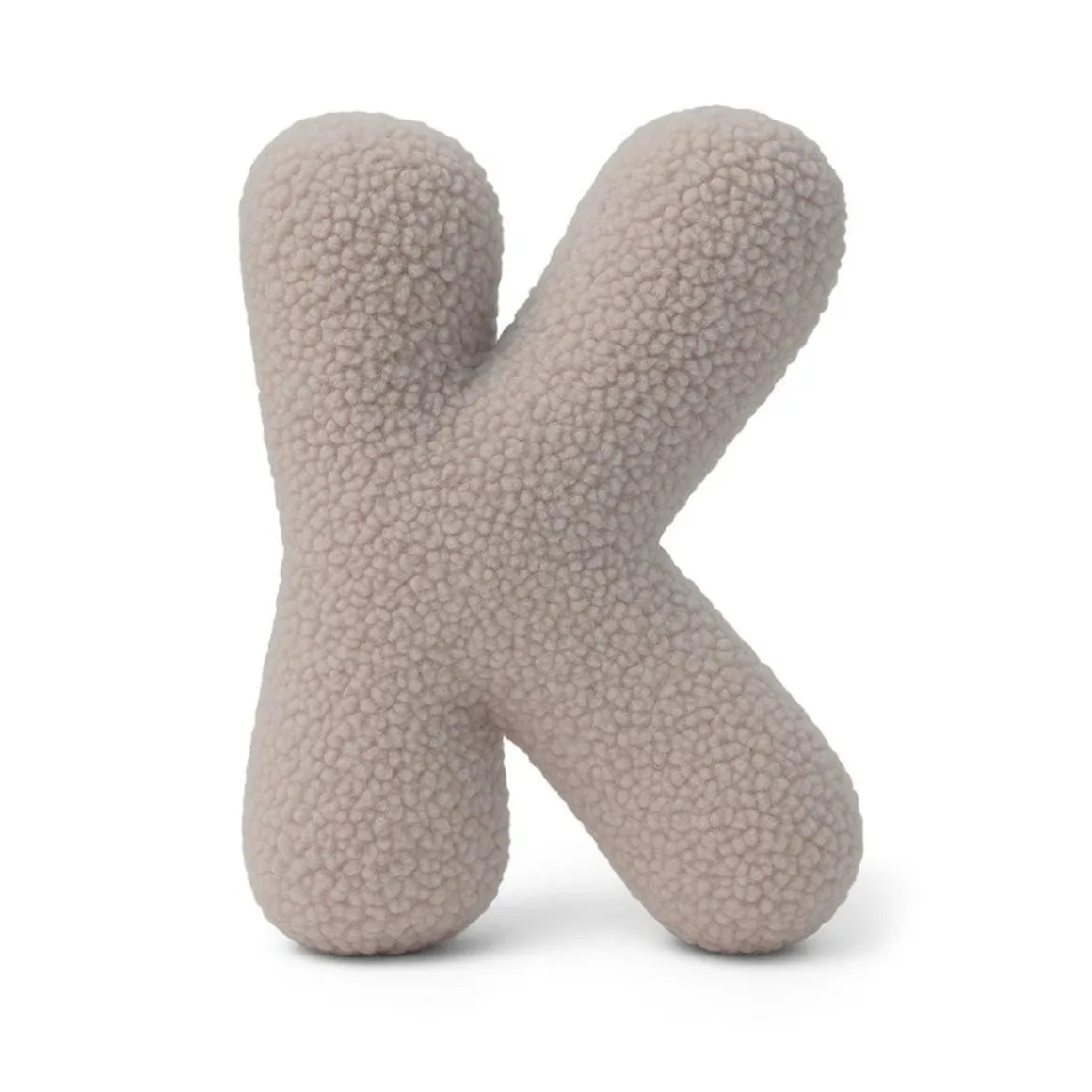 MeowBaby - Almohada Infantil con Forma de Letra “K” Color Gris Claro “Bearly K”