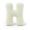 MeowBaby - Almohada Infantil con Forma de Letra “H” Color Crema “Bearly H”