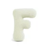 MeowBaby - Almohada Infantil con Forma de Letra “F” Color Crema “Bearly F”