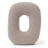 MeowBaby - Almohada Infantil con Forma de Letra “O” Color Gris Claro “Bearly O”
