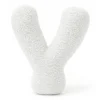 MeowBaby - Almohada Infantil con Forma de Letra “Y” Color Blanco Roto “Bearly Y”