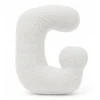MeowBaby - Almohada Infantil con Forma de Letra “G” Color Blanco Roto “Bearly G”