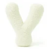 MeowBaby - Almohada Infantil con Forma de Letra “Y” Color Crema “Bearly Y”