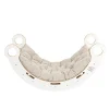 MeowBaby - Mecedora Infantil Blanca con Cojín Beige “Medium Dream Rocker White Wood”