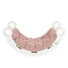 MeowBaby - Mecedora Infantil Blanca con Cojín Rosa “Medium Dream Rocker White Wood”