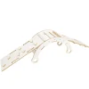 MeowBaby - Mecedora Infantil Blanca con Tobogán, Escalera y Cojín Rosa “Medium Dream Rocker White Wood”
