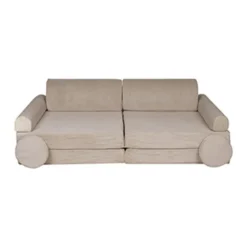 MeowBaby - Sofá de pana Premium infantil beige