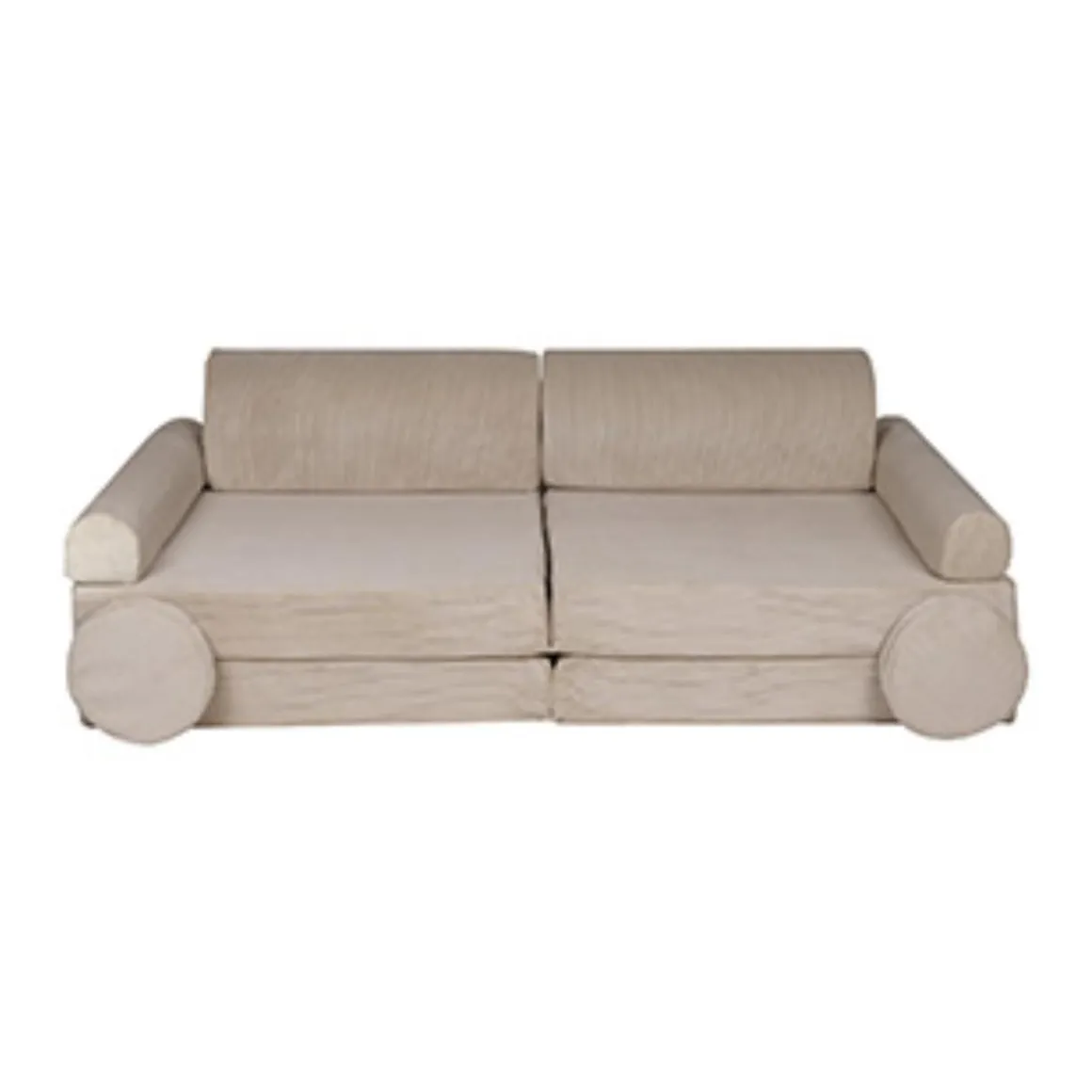 MeowBaby - Sofá de pana Premium infantil beige