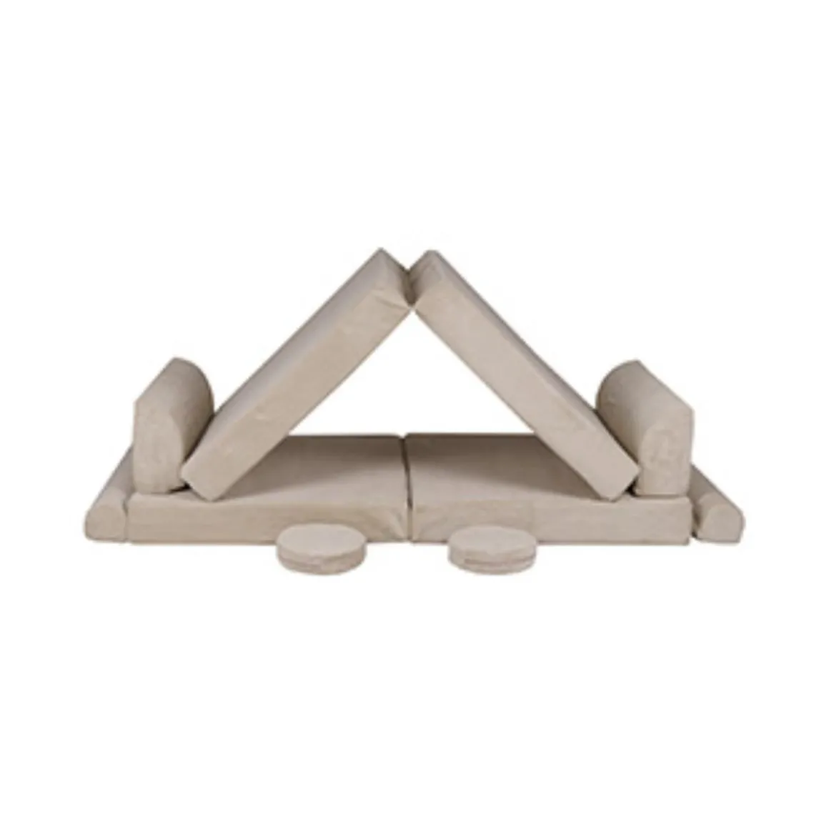 MeowBaby - Sofá de pana Premium infantil beige