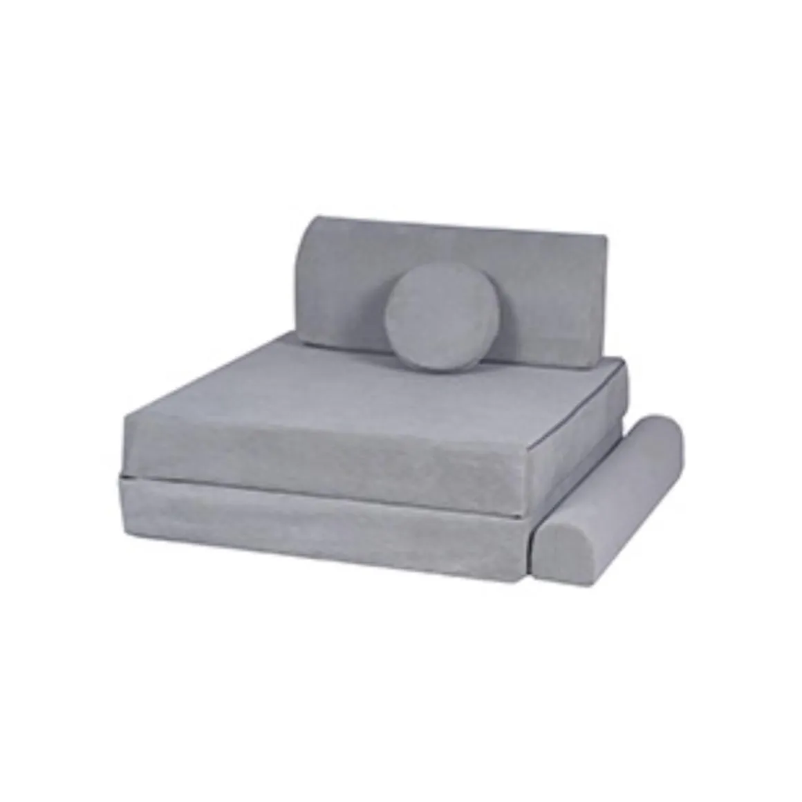 MeowBaby - Sofá de pana Premium infantil gris