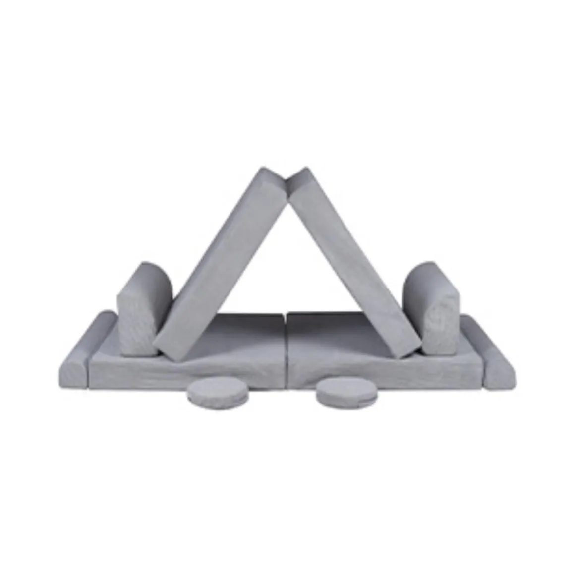 MeowBaby - Sofá de pana Premium infantil gris