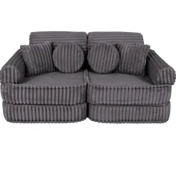 MeowBaby - Sofá Infantil Churros Pocket Plus Color Gris Jurassic