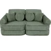 MeowBaby - Sofá Infantil Churros Pocket Plus Color Verde Olive Sage