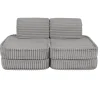 MeowBaby - Sofá Infantil Churros Pocket Basic Color Gris Jurassic