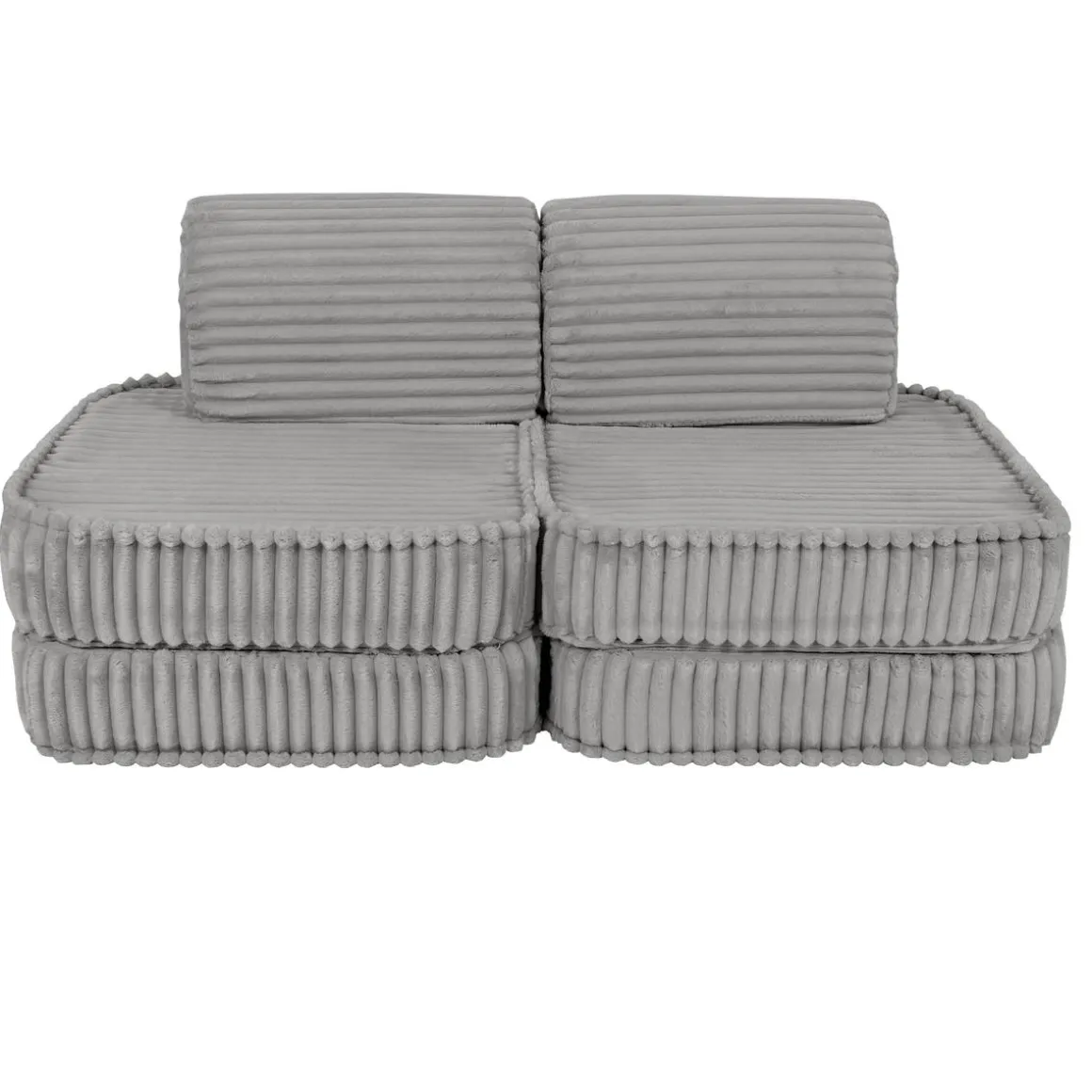 MeowBaby - Sofá Infantil Churros Pocket Basic Color Gris Jurassic