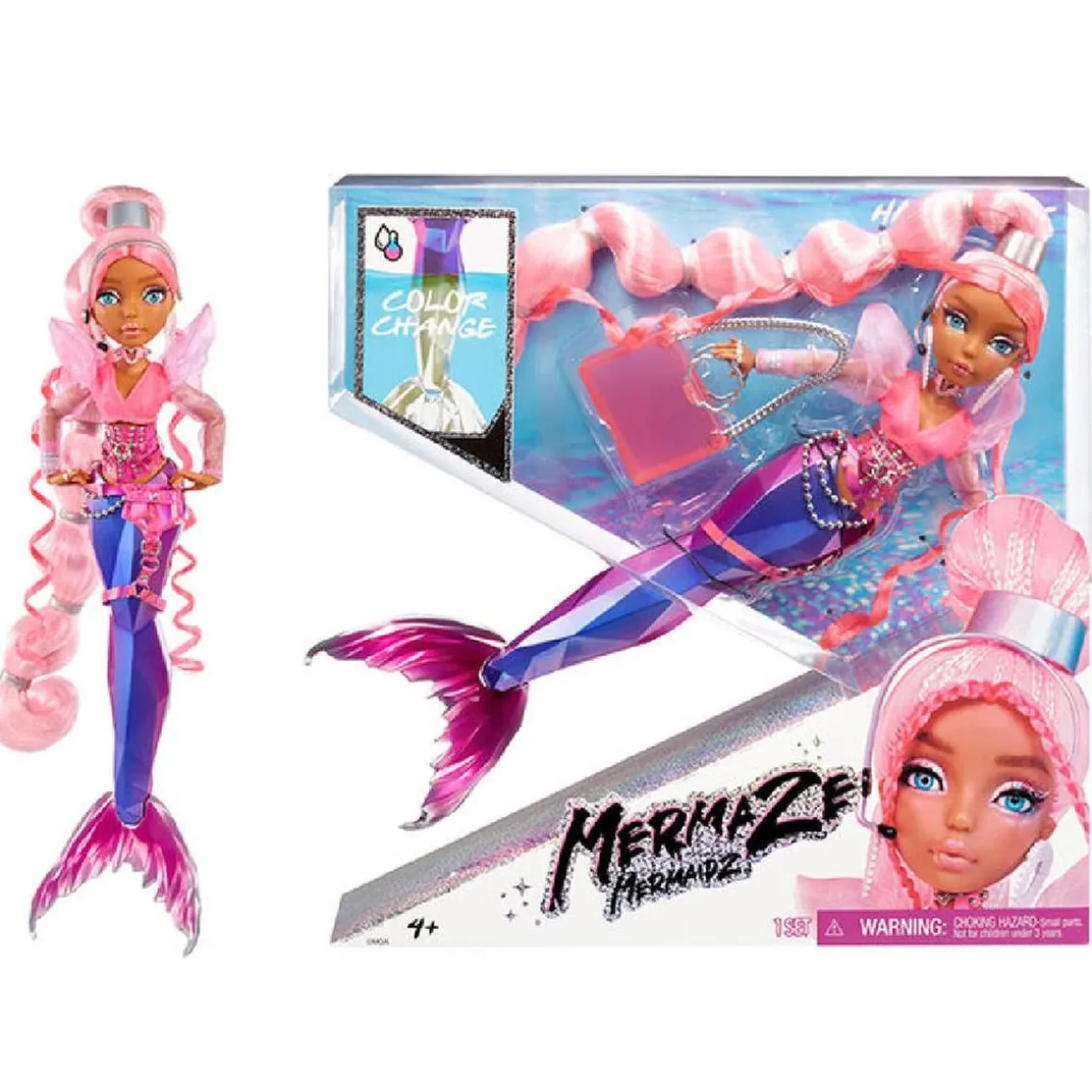 Mermaze Mermaidz - Harmonique - Muñeca sirena, muñeca sirena que cambia de color