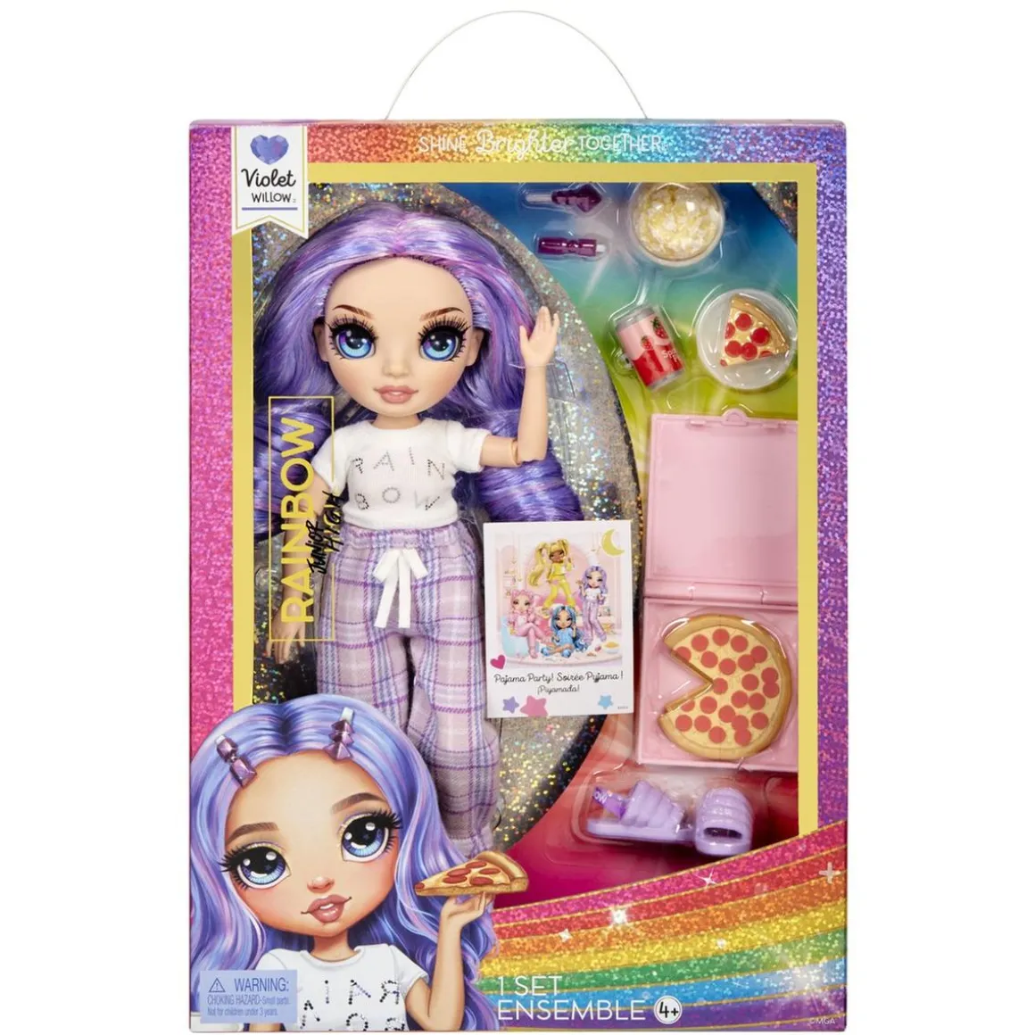 MGA - Rainbow High Pijama Party - Violet (Morado) ㅤ