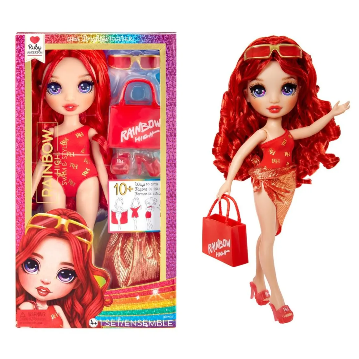 MGA - Rainbow High Swim & Style - Ruby ㅤ