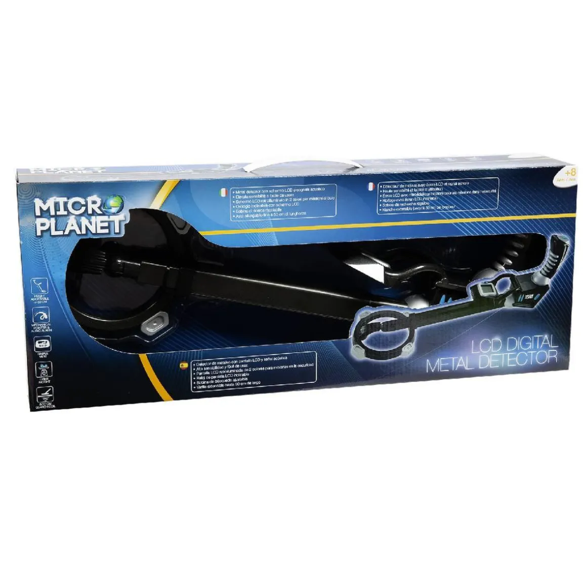 Micro Planet - Detector de metales LCD