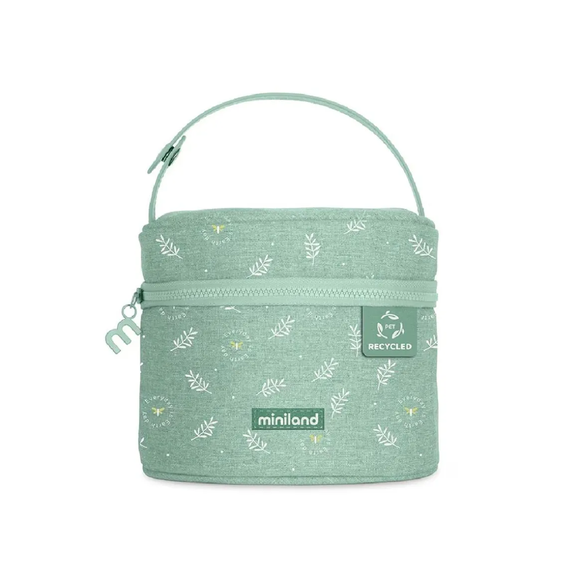 Miniland - Bolsa Isotérmica + 2 herméticos 250ml Ecosized rana