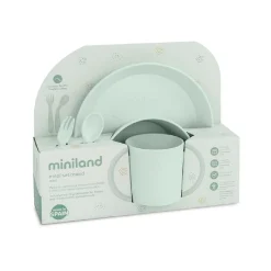 Miniland - Vajilla infantil Round menta