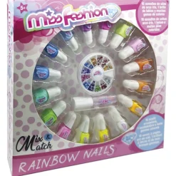 Miss Fashion - Estuche Manicura 16 Esmaltes Purpurina ㅤ