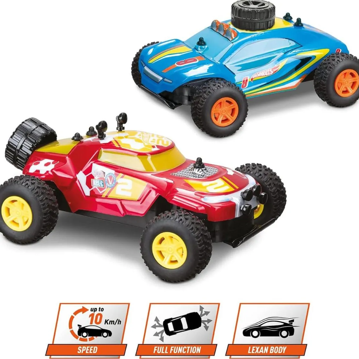 Mondo - Coche teledirigido Dune Monster a escala 1:24, frecuencia dual, velocidad hasta 10 km/h, carrocería Lexan (Varios modelos) ㅤ