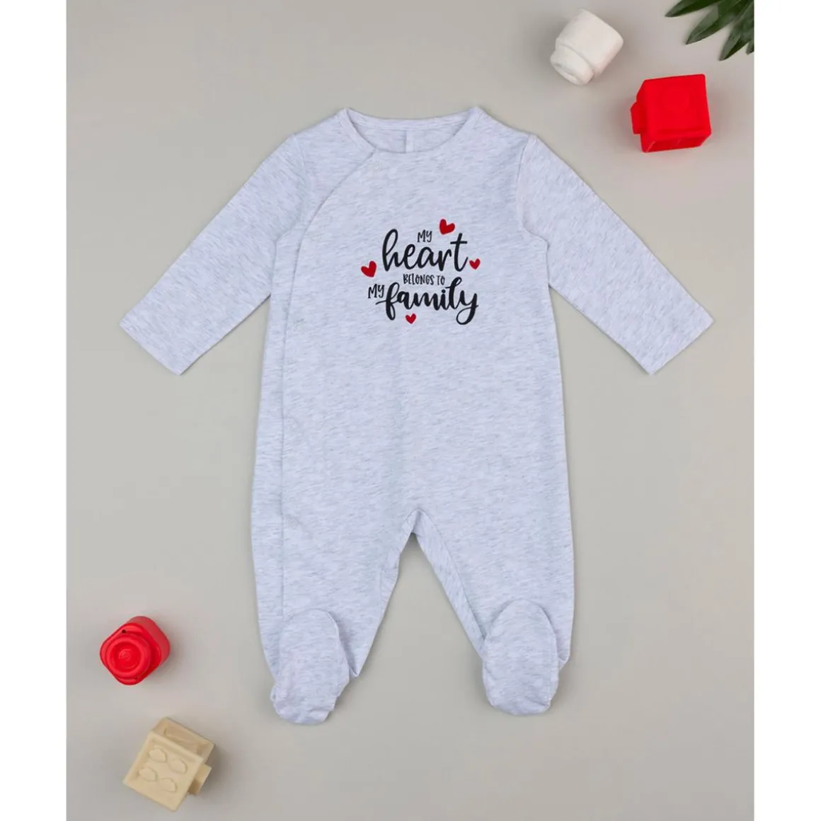 Mono unisex gris con escritura