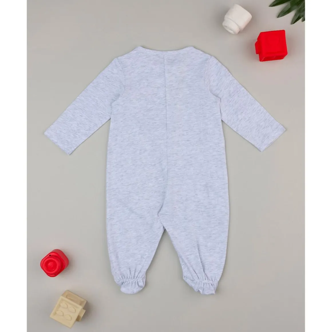 Mono unisex gris con escritura