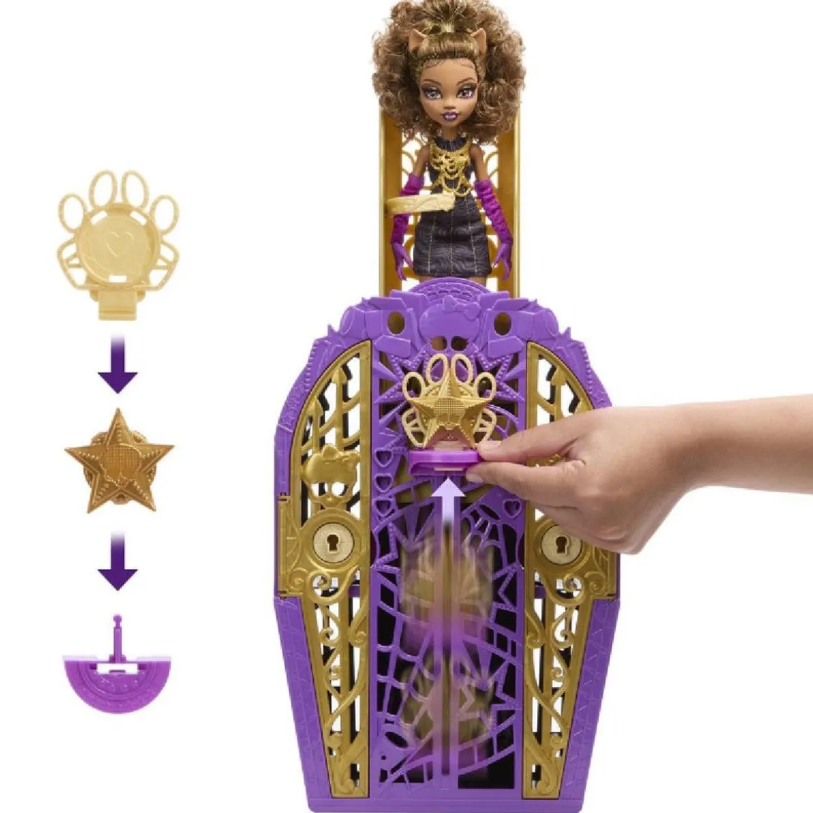 Monster High - Clawdeen Wolf - Armario Skulltimate Secrets