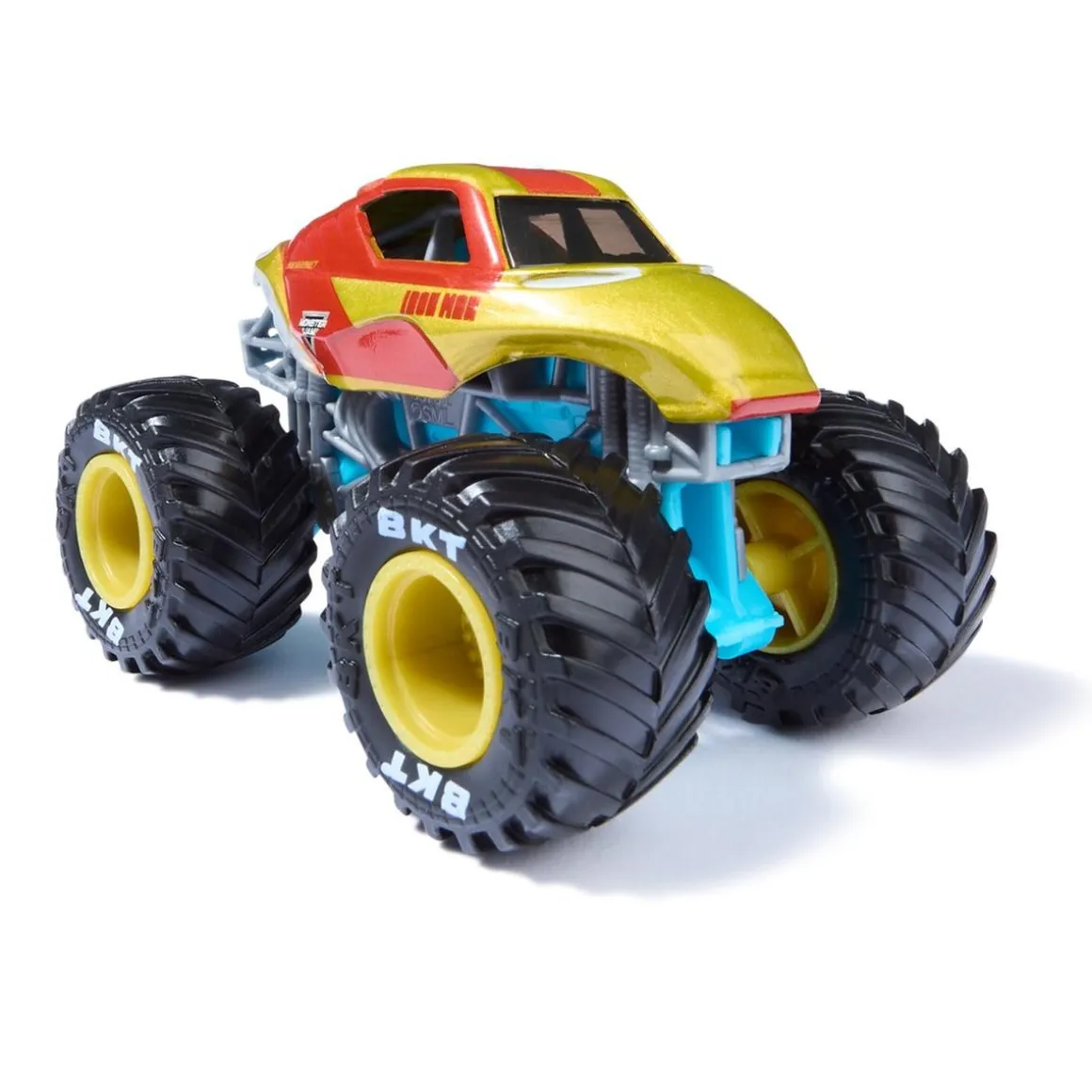 Monster Jam - Pack 2 vehículos Marvel - Iron Man vs War Machine