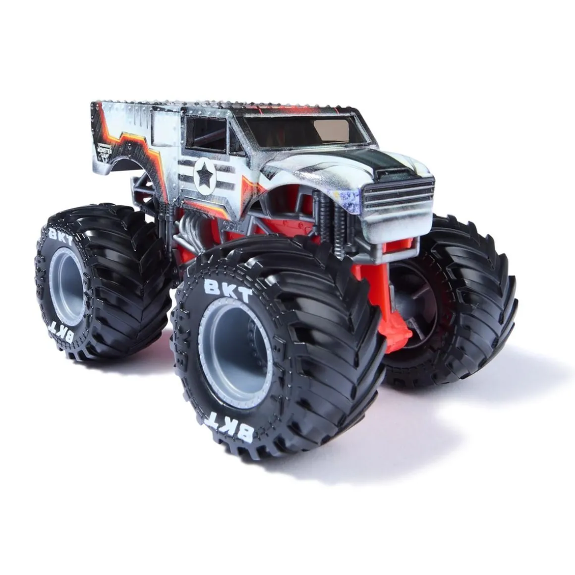 Monster Jam - Pack 2 vehículos Marvel - Iron Man vs War Machine