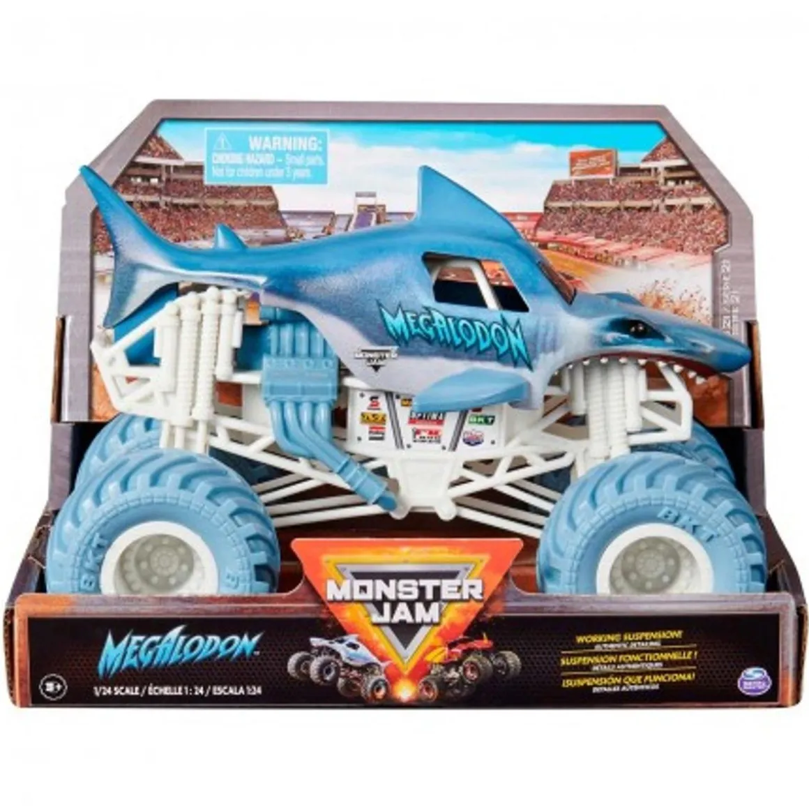 Monster Jam - Vehículo die cast Megalodon 1:24