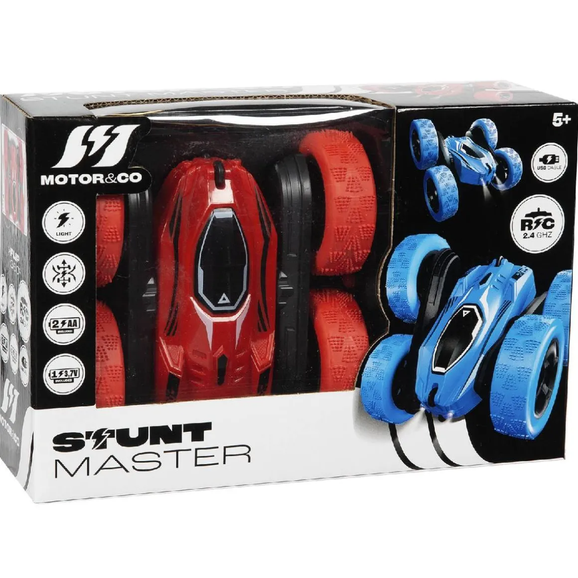 Motor & Co - Coche RC acrobacias 360º (varios colores)